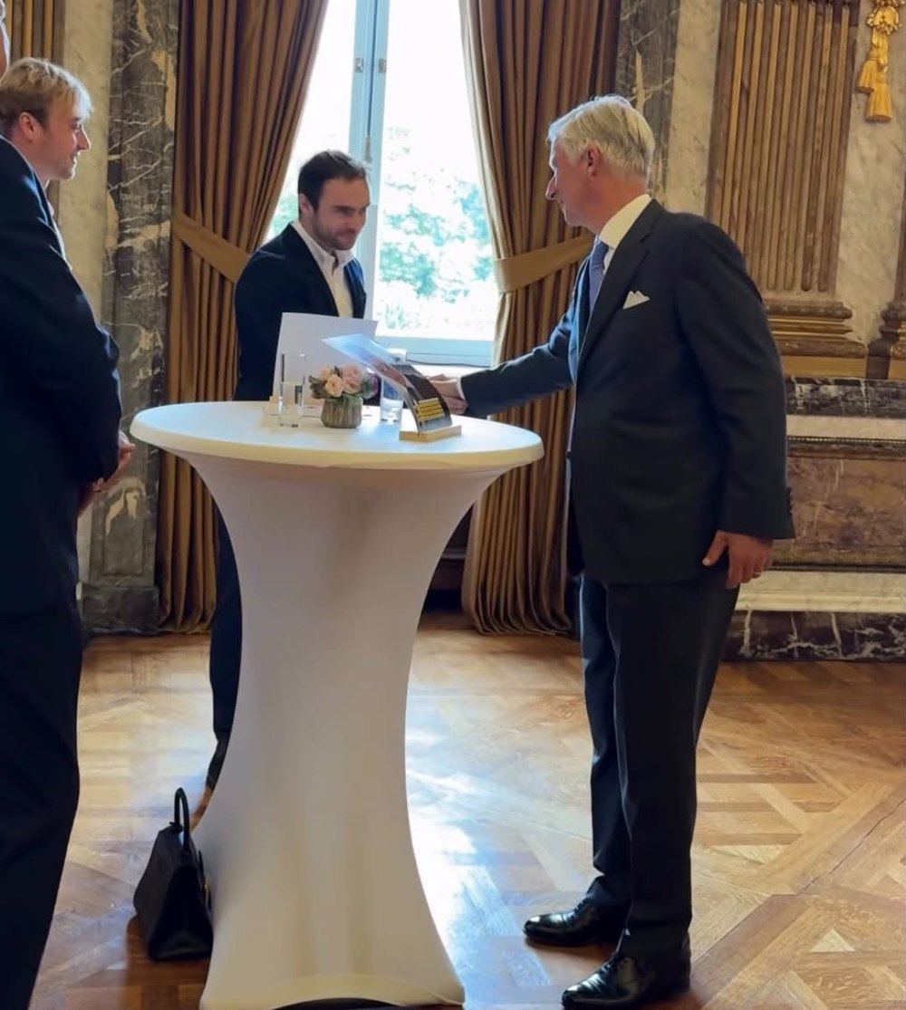 Alexandre Hemelaer, fondateur de Tigerstorm, reçu par le Roi Philippe au Palais Royal